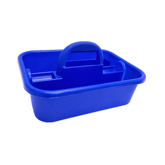 King Innovations Blue Tote Tray 18 in. x 13-1/2 in. w/ Handle, 1 Tray, & 6 Trays/Master